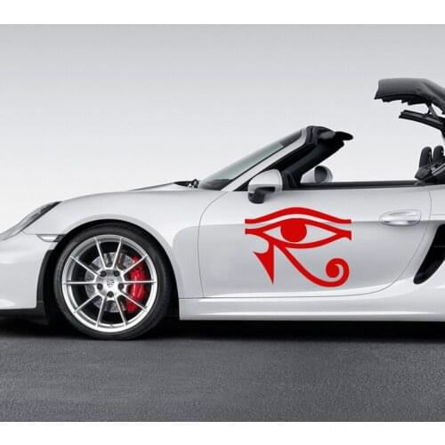 EmpireYing 3 Sizes 8 Colors Evil Eyes Egyptian God Pagan Artistic Stripes Car Sticker Motorhome Laptop Decor Vinyl Decal Gifts