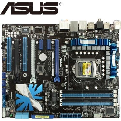 Asus P7P55D PRO Desktop Motherboard P55 Socket LGA 1156 i3 i5 i7 DDR3 16G ATX UEFI BIOS Original Used Mainboard On Sale