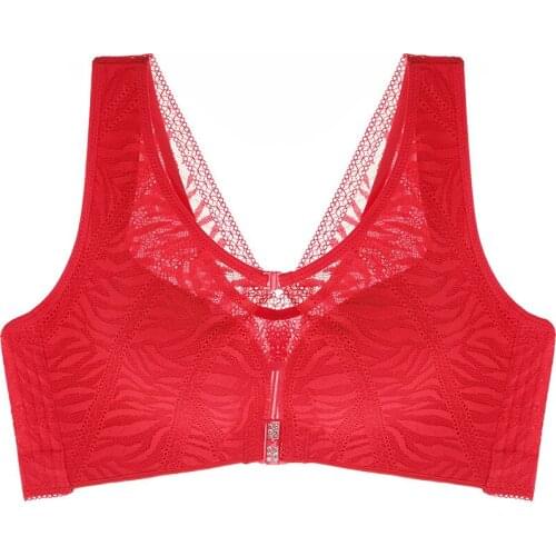 New non-magnetic double front buckle plus size bra Fat mm beautiful back and anti-glare lingerie femme big size bra 48D 110D