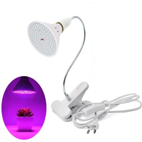 Phytolamp For Plants EU US Full Spectrum Grow Light With Clamp E27 Plant Lamp For Plants Seedlings Flower Indoor Fitolamp Grow