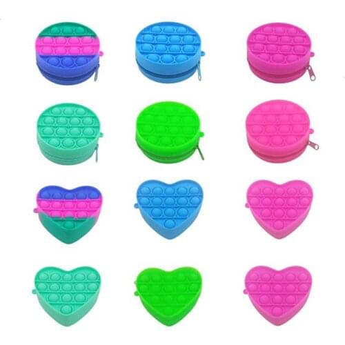 Popo Fidget Push Bubble Pencil Case Silicone Toys Stationery Pencil Storage Bag Kids Fidget Toy Antistress Popits Toy