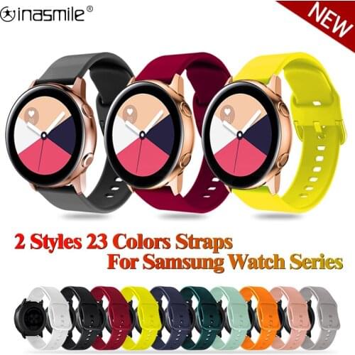 20mm 22mm Wrist Band For Samsung Galaxy watch 3 41mm 45mm 42mm 46mm Gear S2 Sport Strap Bracelet For Samsung active 2 40mm 42mm