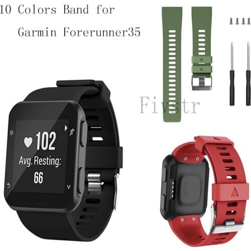 Replacement Silicone Wrist Strap Watchbands For Garmin Forerunner35 Wristband for Garmin Forerunner 35 bracelet