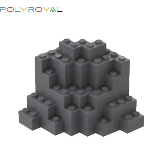 Building Blocks parts Rockery Mountain corner 8x8x6 brick 1 PCS MOC Compatible With brands toys for children 23996