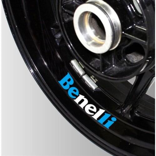 Motorcycle Reflective wheel Tire logo creative stickers rim inner Decorative waterproof decals For Benelli 600 benelli600