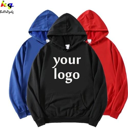 Design Your Own Logo Picture Fashion Hoodie Sweatshirt Men and Women Casual Hoodie Street Wear Sweatshirt Jacket S-4XL