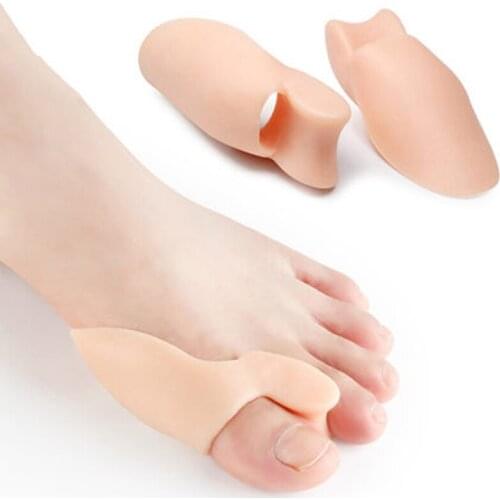 1Pair Toes Separator Orthotics Feet Bone Thumb Adjuster Correction Hallux Valgus Bunion Corrector Pedicure Silicone Straightener