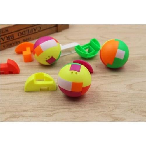 1000pcs Puzzle Assembling Ball Education Toy Children Gift Creative Plastic Mini Multi-color Ball Puzzle Toy