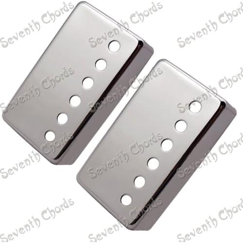 2 Pcs Chrome Brass Electric Guitar Pickup Covers /Lid/Shell/Top / Metal Guitar Humbucker Covers Guitar parts
