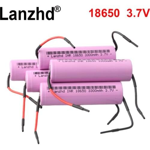 40PCS 18650 Battery lithium Li ion 3.7V Original Rechargeable batteries DIY 3300mAh 10A VTC7 35E