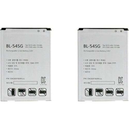2x 2610mAh BL-54SG (BL-54SH) Battery For LG G2 F320 F340L H522Y F260 D728 D729 H778 H779 D722 LG lg90 D410