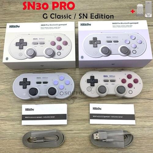 8Bitdo SN30 Pro Gamepad Bluetooth Wireless Controller for Nintendo Switch/ MacOS/ Android/ Raspberry Pi /Windows Motion Controls