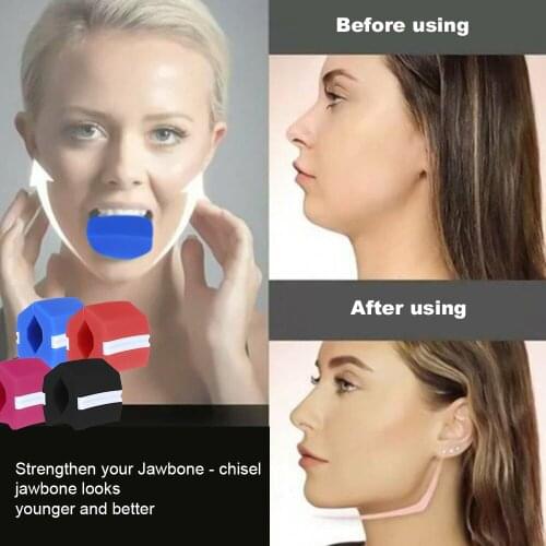 Jaw Exerciser Jaw line Exercise Fitness Ball Neck Face Fitness Equipment Portable Jaw Trainer Useful Tools Makeup Accessories