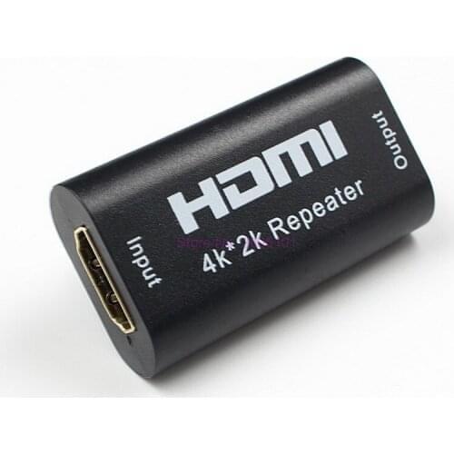 Dhl or fedex 100pcs Mini HDMI Extender Repeater 1080P 4K*2K 3D HDMI Adapter Signal Amplifier Booster Over Signal HDTV