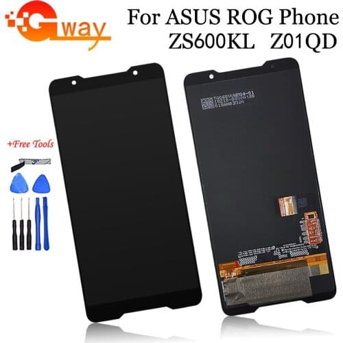 For 6.0" ASUS ROG Phone ZS600KL Z01QD LCD Display Screen Touch Digitizer For ASUS ZS600KL LCD Screen Replace+ Tools