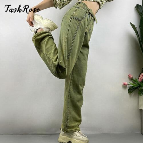 Женские свободные джинсы FASHROSE China At AliExpress