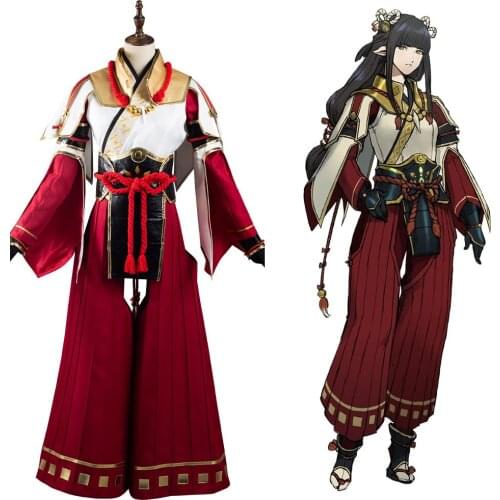 Monster Hunter Rise Cosplay Minoto Hinoa Uniform Costume Outfits Halloween Carnival Suit