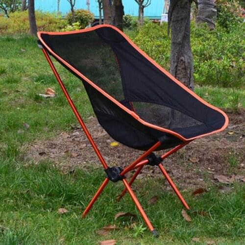 Lightweight Outdoor Compact Low Back Aluminum Folding Camping Chair Foldable Picnic Chair Fold Up Fishing Beach Chair