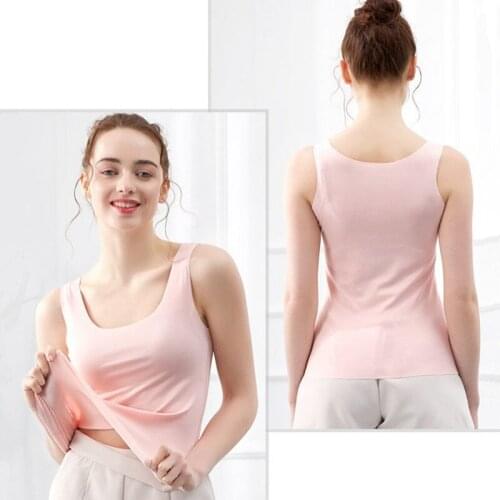 Summer Fashion Women Sexy U-Neck Ice Silk Top Tanks Seamless Sleeveless Bottoming Underwear Camisol Clothing Girls Party Gift