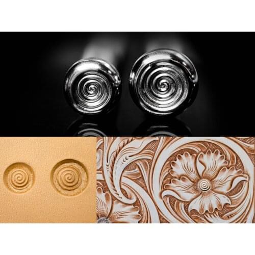 Newest arrival leather carving tool stainless steel leather stamping print craft tool leaf pattern tool 2 size