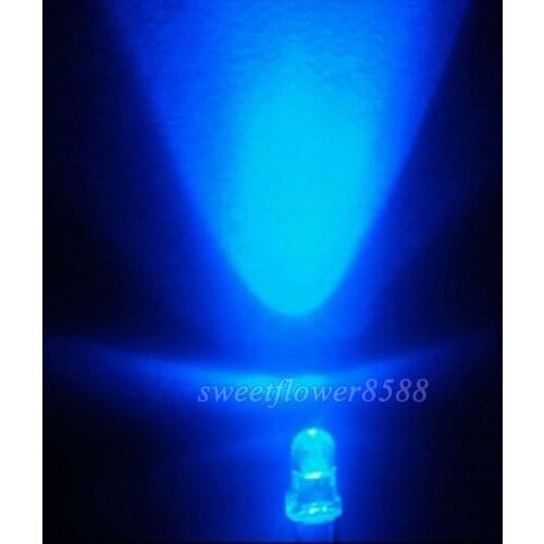 New 5000pcs Blue 3mm 5000mcd LED Lamp Light Ultra Bright Led Bulb Free Shipping