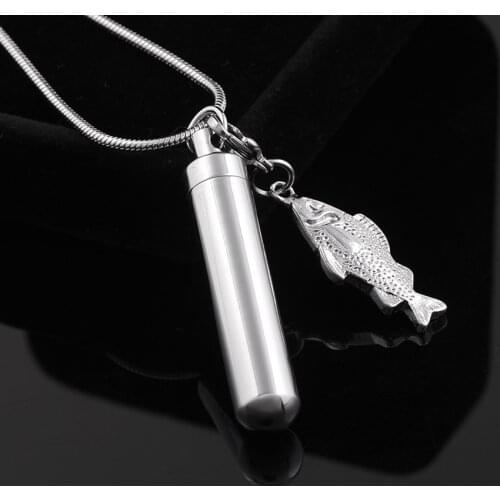 Top Quality Women Man Non-corrosive 316L Stainless Steel Memorial Ash Keepsake Cremation Jewelry Pendant Necklace
