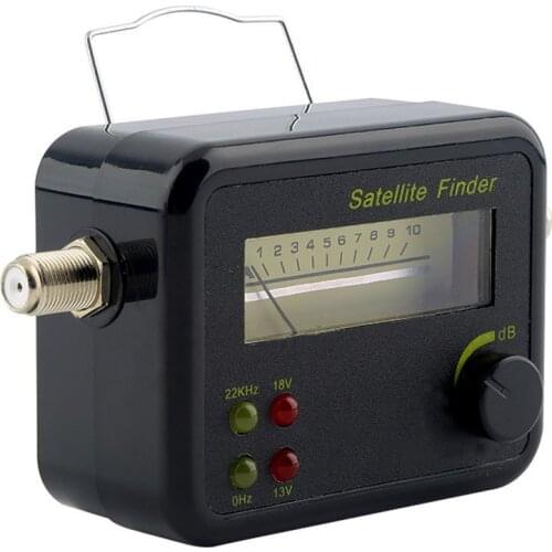 Plastic Black Mini Digital LCD Display Satellite Signal Finder Meter Tester With Excellent Sensitivity