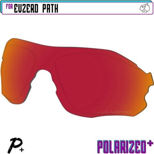 EZReplace Polarized Replacement Lenses for - Oakley EVZero Path Sunglasses - Red P Plus