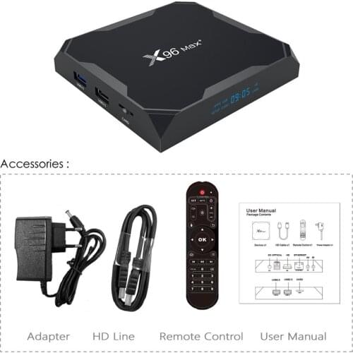 Smart TV Box Amlogic Android 9.0 Quad Core 4G 32G/64G 2.4G/5.0G Dual WIIF BT4.0 8K HD Set Top Box Superior