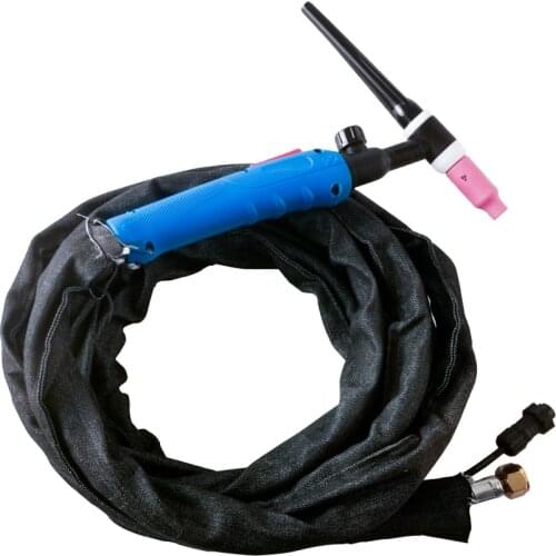 TIG Argon Arc Welding Machine TIG200A Welding Torch WP-17FV Flexible Valve Blue Cable Length 7M With Consumables