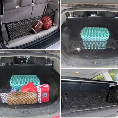 Universal Car Net Pocket String Bag Storage Net Trunk Luggage Fixed Net Car Dual-layer Storage Net 90*30