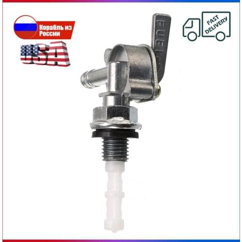 M10x1.25 Motorcycle Gas Engine Tank Switch ON/OFF Shut Off Valve Tap Replacement For Generator Pit Dirt Bike ATV Quad 2-3-5KW
