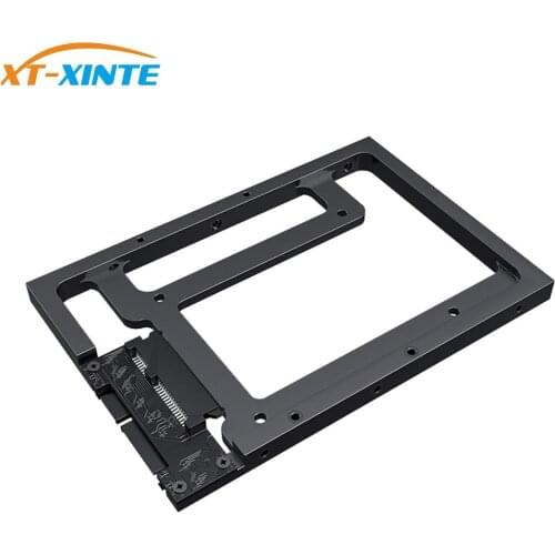 XT-XINTE 2.5inch to 3.5 inch Hard Drive Bracket Sata3.0 Hard Drive Conversion Bracket Desktop DIY Assembly Optical Drive Bracket