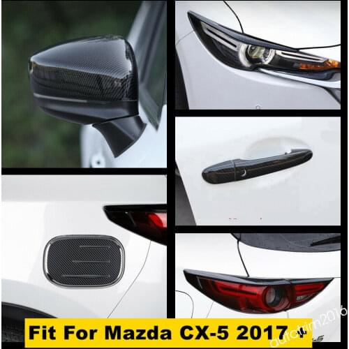 Rearview Mirror / Head Lights / Rear Tail Lamps Eyelid Eyebrow / Handle / Oil Gas Tank Cover Trim For Mazda CX-5 CX5 2017 - 2021