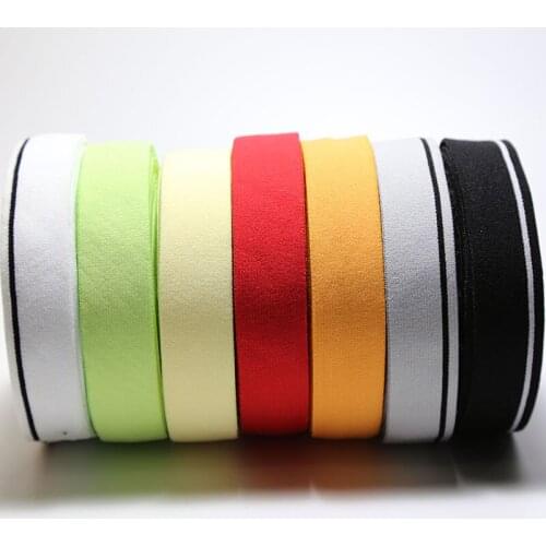 1 inch elastic band with plush sides nylon elastic webbing for DIY underwear bra accessories 25mm width 10meters/lot soft bands