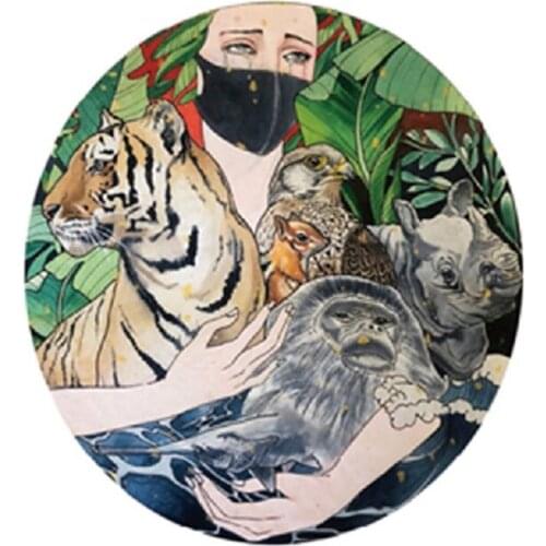 68MM×76MM waterproof long-lasting tattoo stickers, sharing weal and woe, warm the world