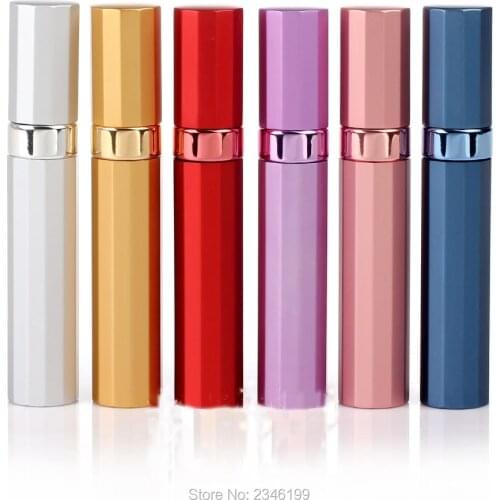 8ML Polygon Aluminum Perfume Spray Bottle 50Pcs/Lot