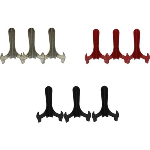 9 Pieces 1:12 Doll House Miniature Iron Dish Holder Plate Stands Dollhouse Kitchen Furniture Accessories