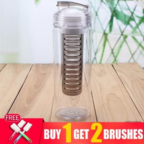 900ml My Sports Lemon Juice Drink Drinking Bottle For Camping Travel Outdoor Plastic Fruit Infusing Infuser Gourd Water Bottles