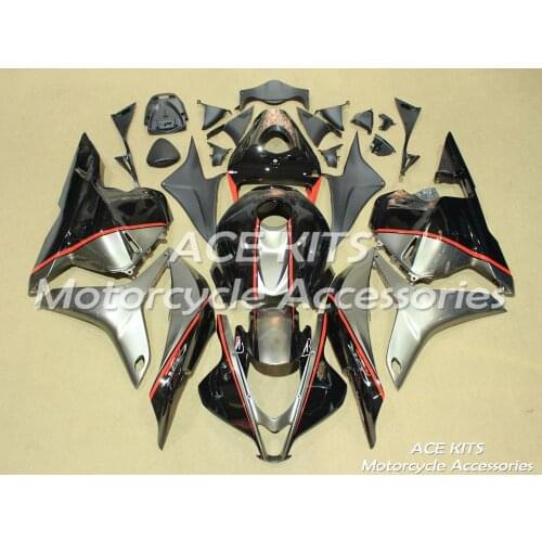 ACE KITS New ABS Injection Fairings Kit Fit For HONDA CBR600RR F5 2009 2010 2012 CBR600RR F5 09 12 Black Silver D14