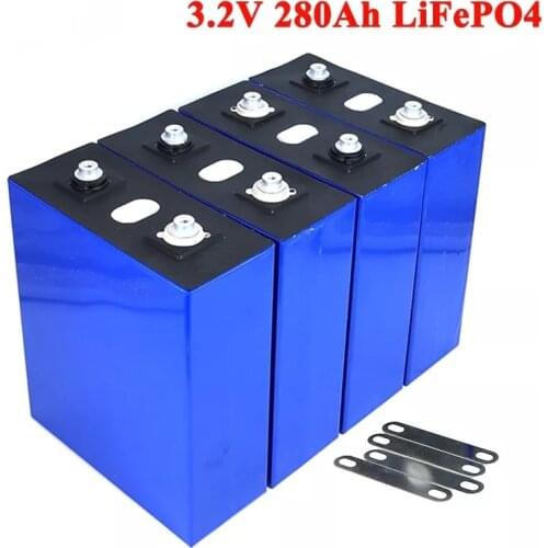 3.2V 280Ah lifepo4 battery DIY 12V 280AH Rechargeable battery for Electric car RV Solar Energy Golf Cart TAX FREE