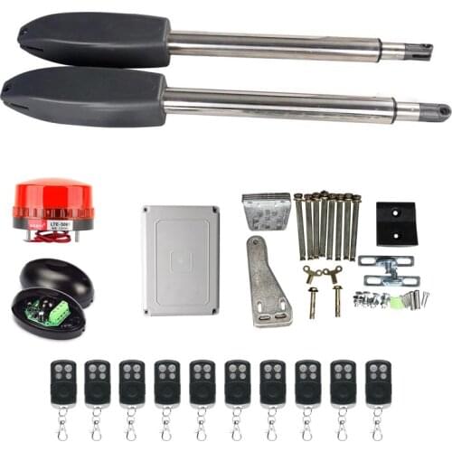 Automatic Dual Barrier Swing Arm Boom Gate Motor DC24V Opener Actuator Engine with Remote Control Kit Optional 400kg Door Opener