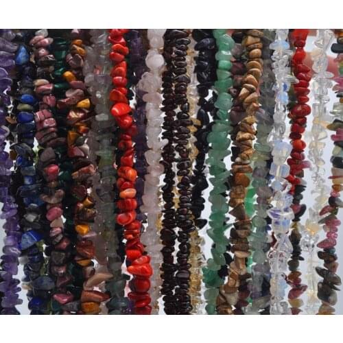 Mixed Stone Chip Loose Beads 32 Inch Jewelry For Woman Gift Making 1 Strand E001-E030