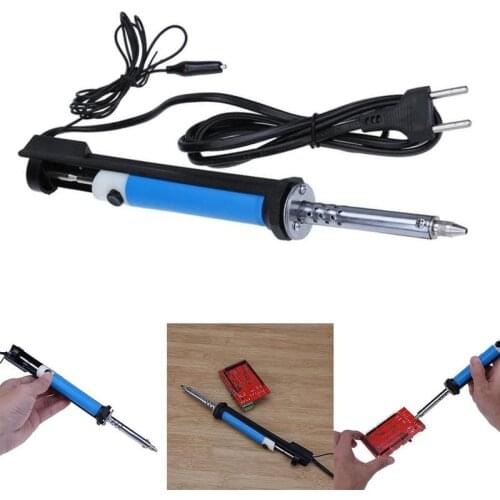 Electric Tin Suction Device Iron Metal Desoldering Pump Welding Heating Sucker Pen with Vacuum Nozzle Soldering Tool