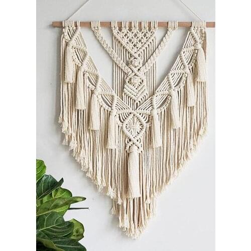 Nordic Tassel Tapestry Hand-Woven Guesthouse Decoration Bedside Hallway Art Ornaments Bohemian Living Room Tapestry