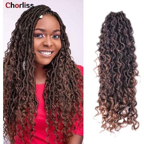 Faux Locs Curly Crochet Dei Capelli 18 Inches 8 Colors Faux Locs Sell Hot Soft Capelli Sintetici Chorliss