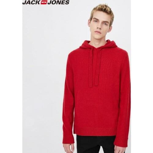 JackJones Mens Casual Pullover Hoodie Straight fit Woolen Knit Sweater |220124504