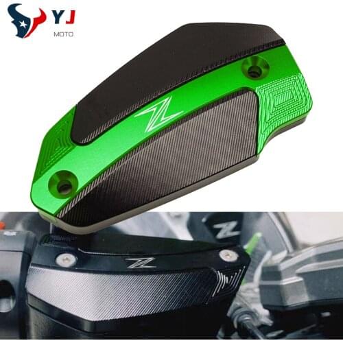 With Logo "Z" For KAWASAKI Z900 Z650 Z800 Motorcycle Accessories Front Brake Fluid Reservoir Cover Cylinder Reservoir Tank Cap