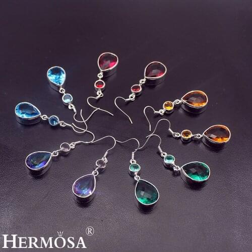 BUY THREE GET ONE FREE Pretty Ladies Gift Shiny WaterDrop Earrings For Women Fashion Christmas Party Jewelry