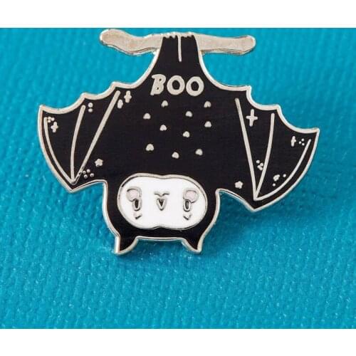 Cartoons Boo Owl Bat Enamel Brooch Pin Backpack Hat Bag Lapel Pins Badges Women Mens Fashion Jewelry Accessories